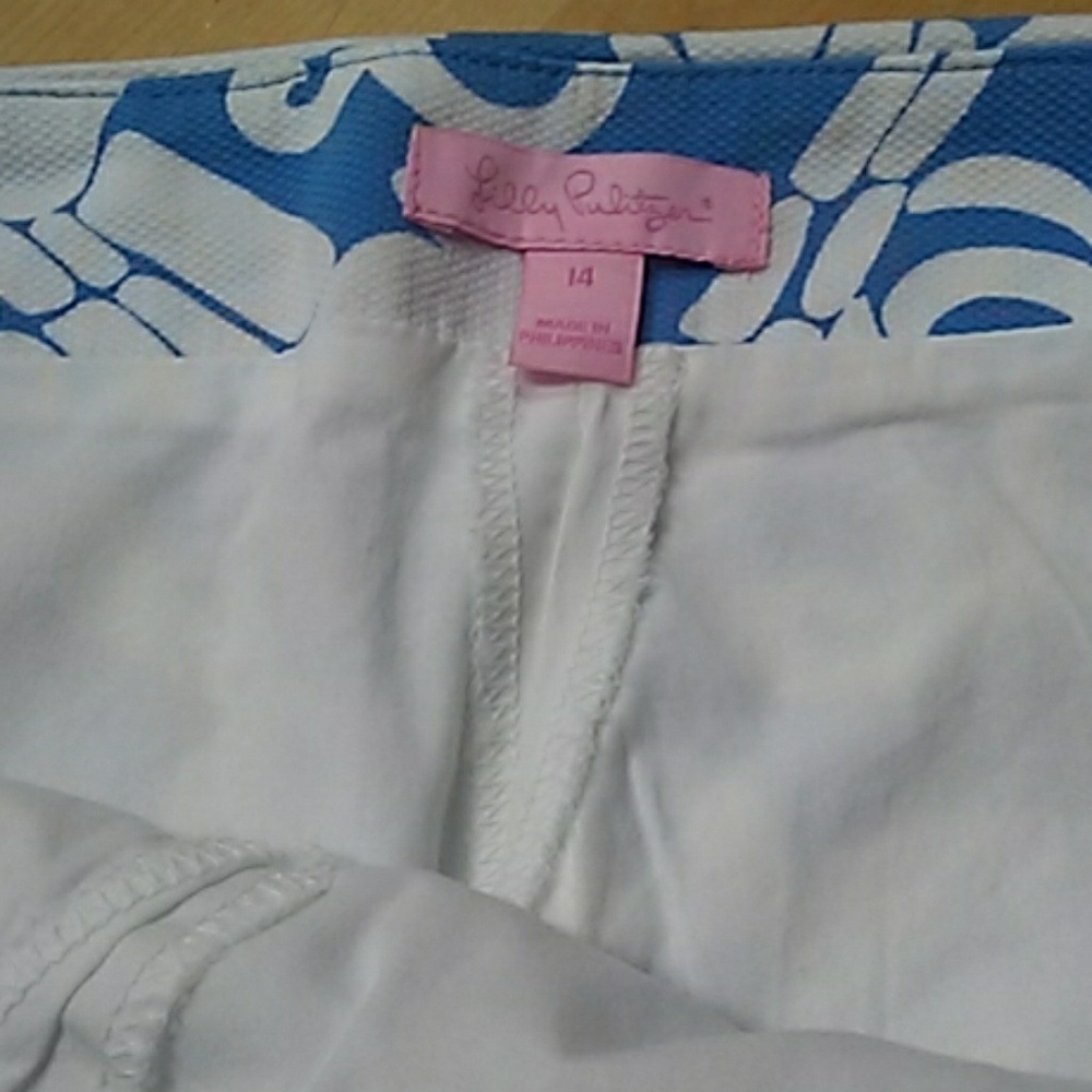 Lily pulitzer alligator print skort size 14